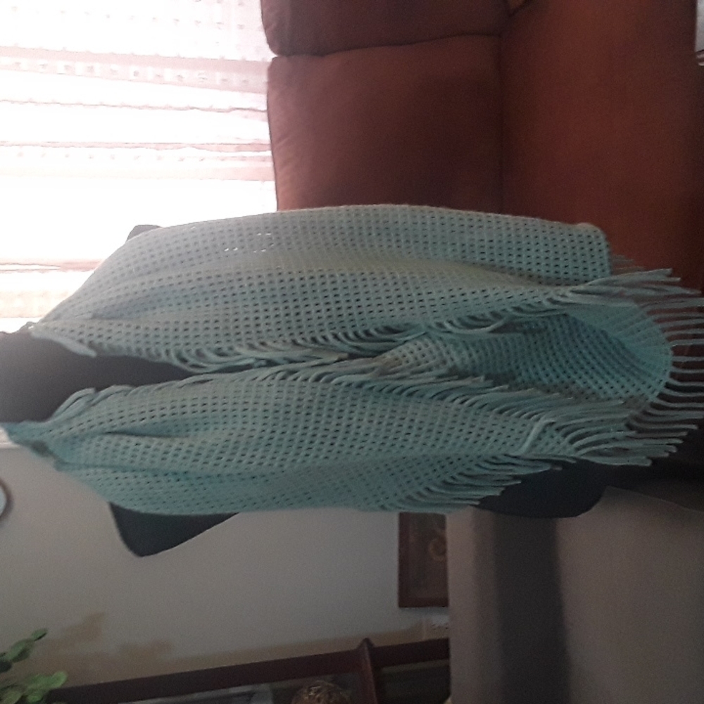 Beautiful pea green Infinity scarf